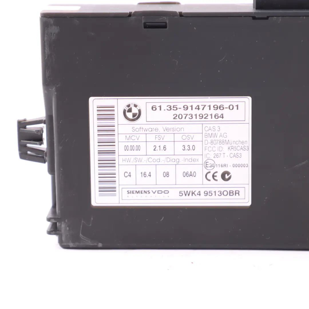 Mini Cooper R55 R56 N12 1.6 120HP ECU Kit Engine DME 7640005 CAS3 + Key Manual