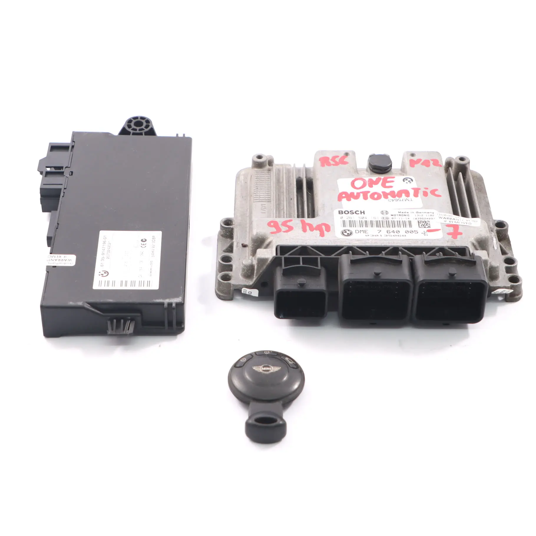 Mini One R55 R56 N12 1.4 95HP Kit ECU Gasolina DME 7640005 CAS3 Llave Automática