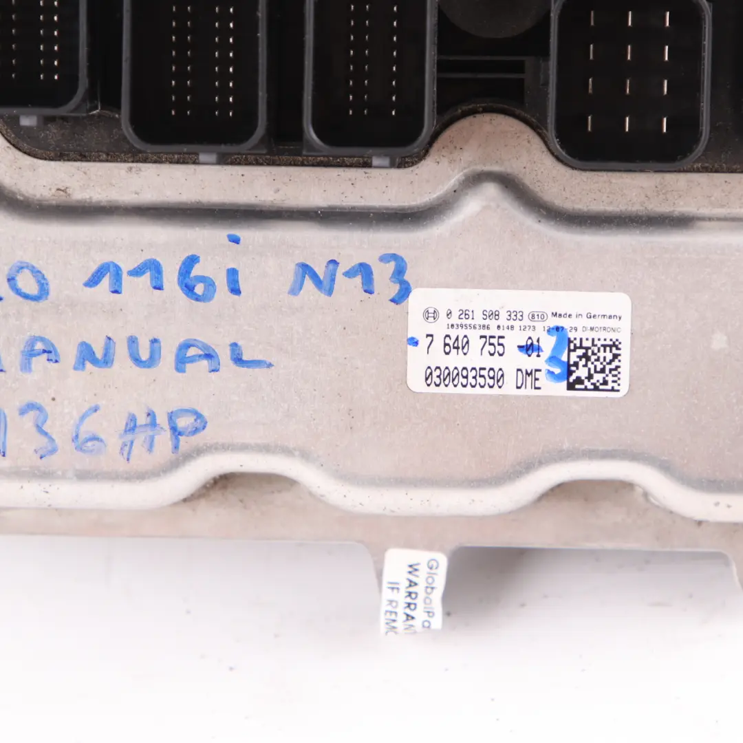 BMW F20 F21 F30 116i 316i N13 136HP ECU Kit DME 7640755 Key + FEM Manual