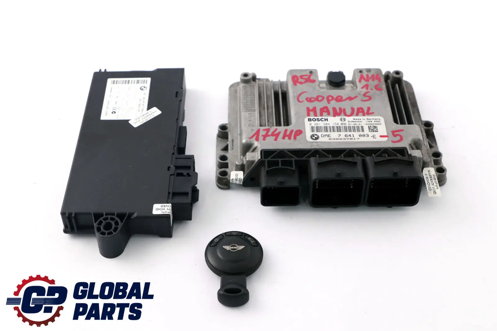 BMW Mini Cooper S R55 R56 N14 1.6 174HP ECU Kit DME 7641003 + CAS3 + Key Manual