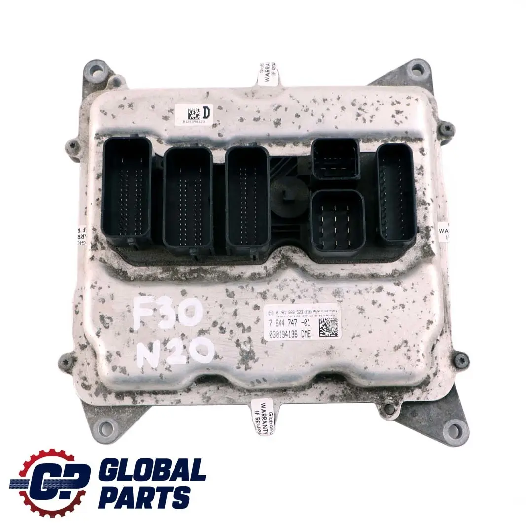 BMW F10 F11 F30 Benzin Motor N20 ECU DME Steuergerät 7644747 Schaltgetriebe