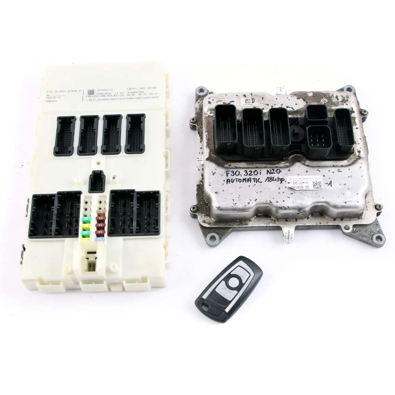 BMW F30 F31 320i N20 184HP ECU Control Unit Kit DDE 7649131 Key FEM Automatic