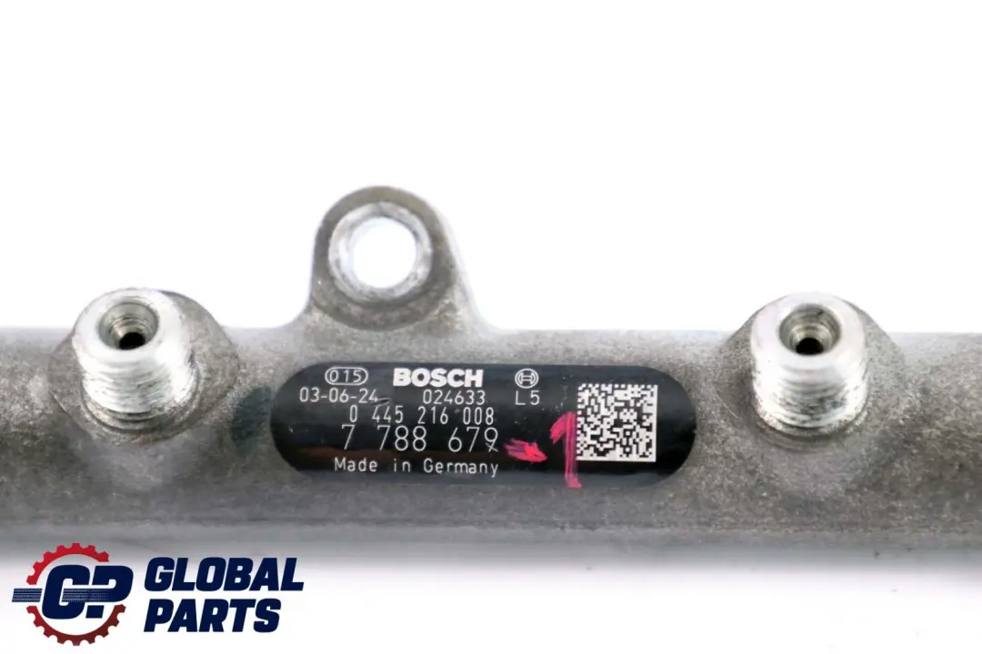 BMW E60 E61 E65 E83 E53 M57N Acumulador de Rail Presión Combustible 7788679