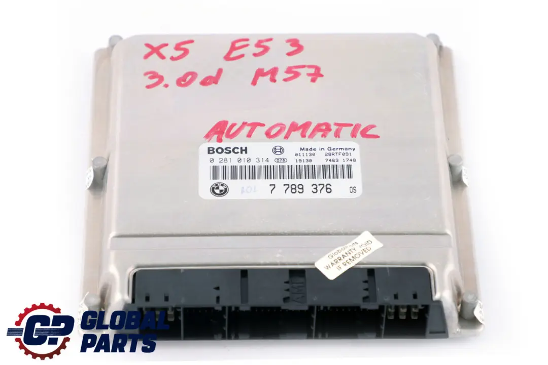 BMW X5 E46 E39 E53 M57 3.0d DDE 7789376 Módulo de unidad de control del motor