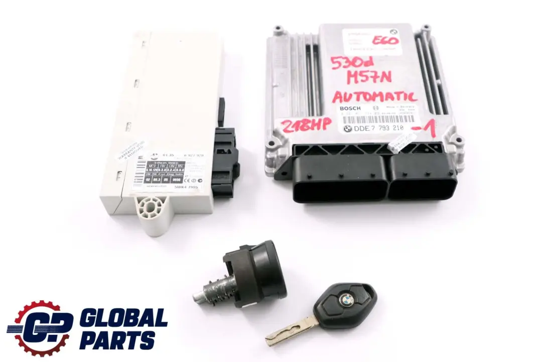 BMW 5 Series E60 E61 530d Diesel M57N 218HP ECU Kit DDE 7793210   CAS2   Key