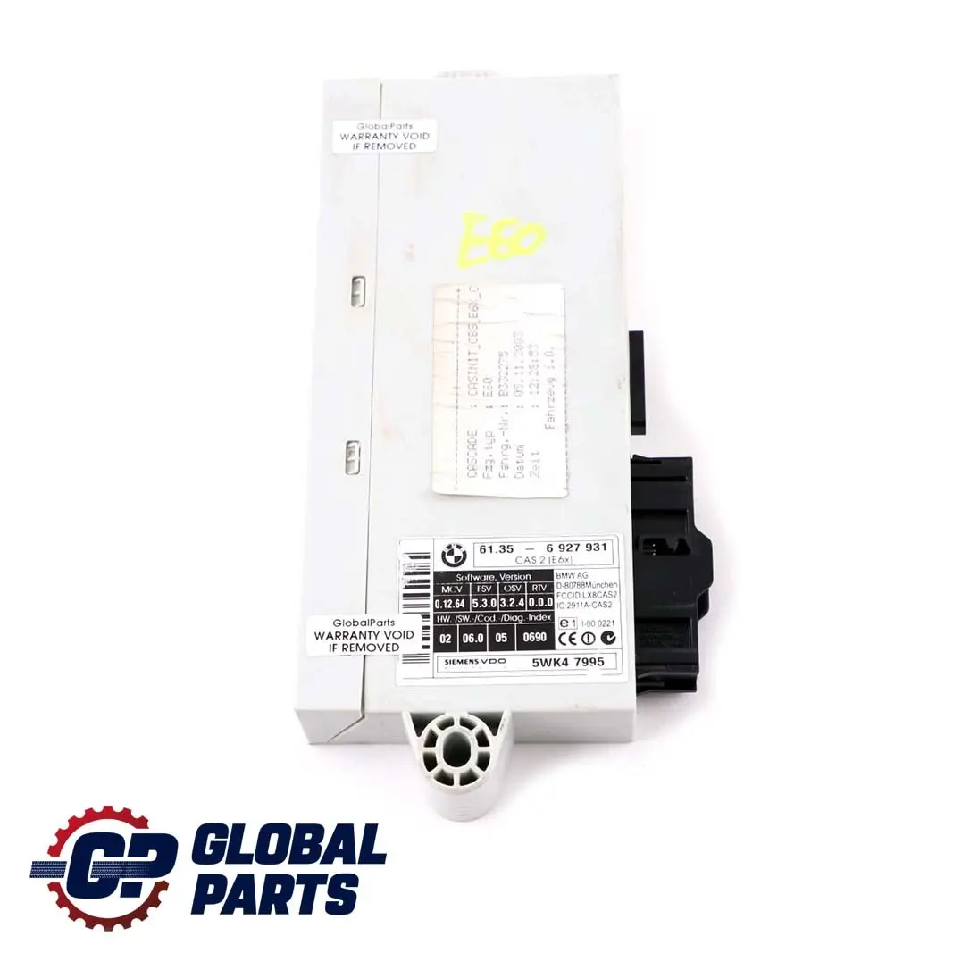 M57N 218HP ECU Kit DDE + CAS2 + 2 Keys BMW 5 Series E60 E61 530d Diesel - SKU 7793574-1 - Part number 7793574