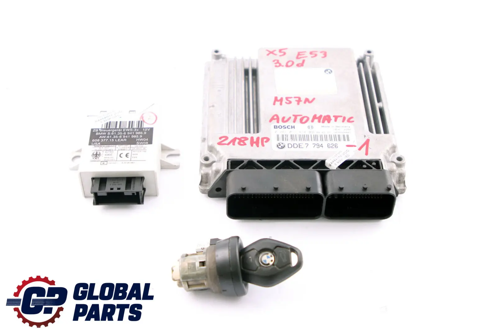 BMW X5 Series E53 3.0d M57N 218HP ECU Kit DDE + EWS3 + Key 7794626 Automatic