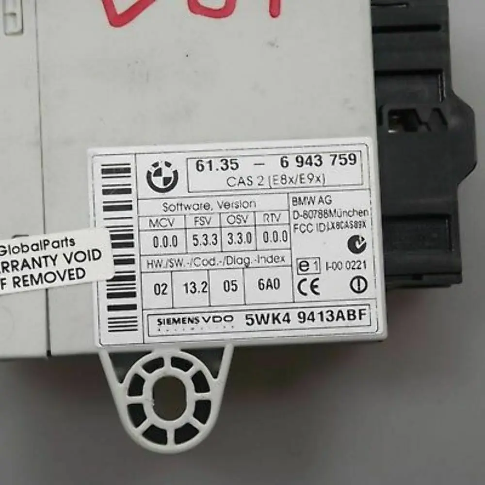 ECU Kit DDE CAS2 Key BMW 1 3 Series E87 E90 E91 118d 318d Engine - SKU 7795844-4 - Part number 7795844