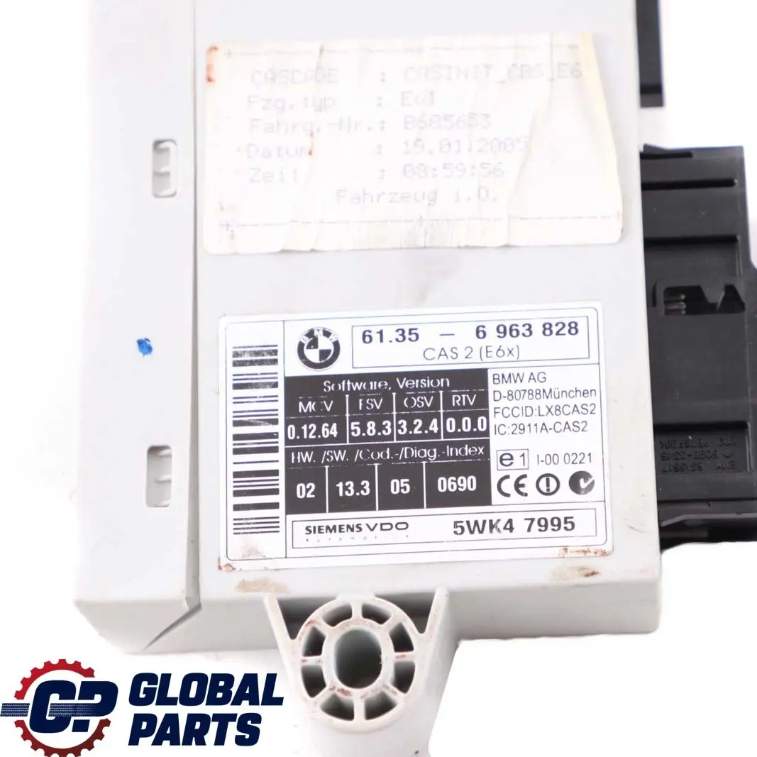 BMW 5 Series E60 E61 525d M57N 177HP ECU Kit DDE 7796637 + CAS2 + Key Automatic