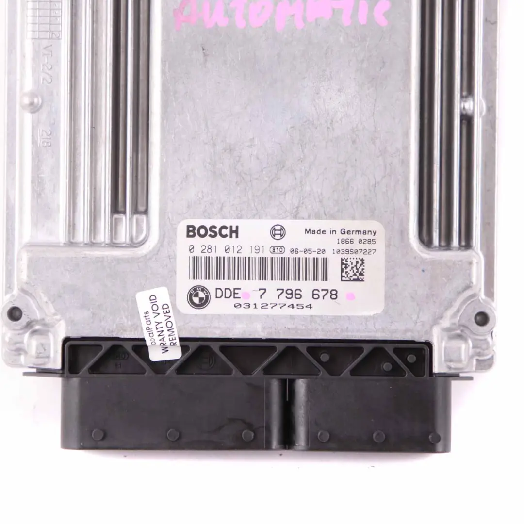 BMW E60 E61 535d M57N Engine Control ECU Kit DDE 7796678 + CAS2 + Key Automatic