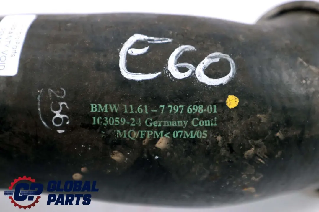 BMW E60 E61 M57N 535d Wąż Rura Przewód Intercoolera Turbo 7797698