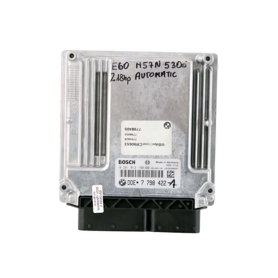 BMW 5 Series E60 E61 530d M57N 218HP ECU Kit DDE 7798422 + CAS2 + Key Automatic