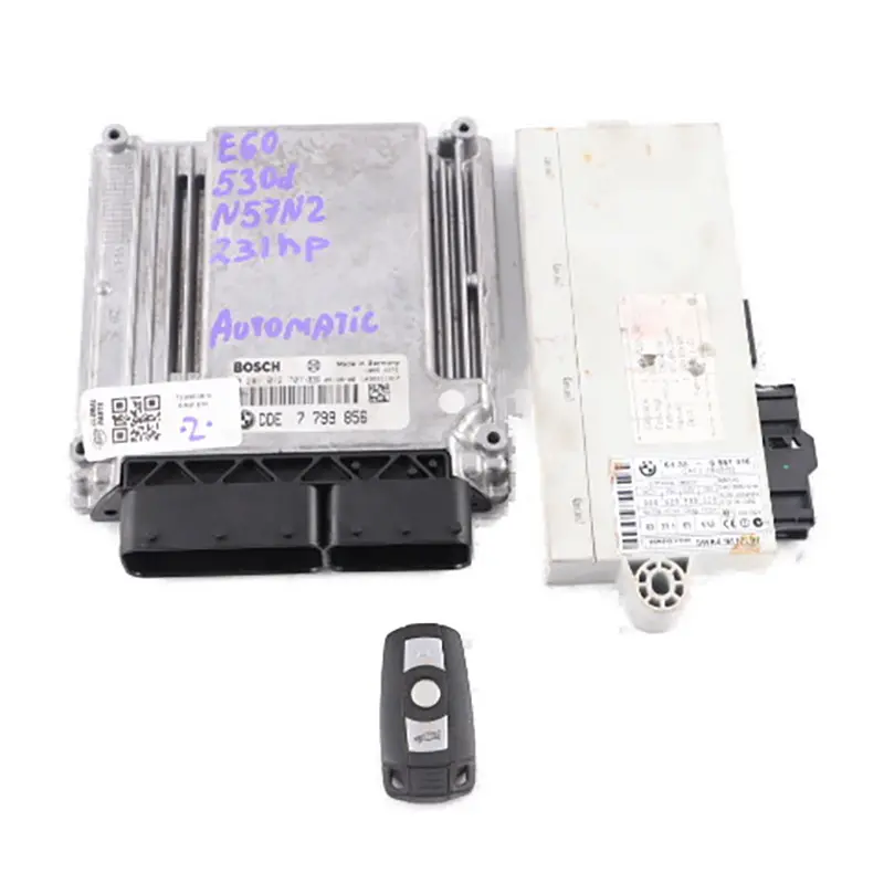 BMW E60 E61 E90 330d 530d M57N2 231HP Engine ECU KIT DDE 7799856 CAS2 + Key