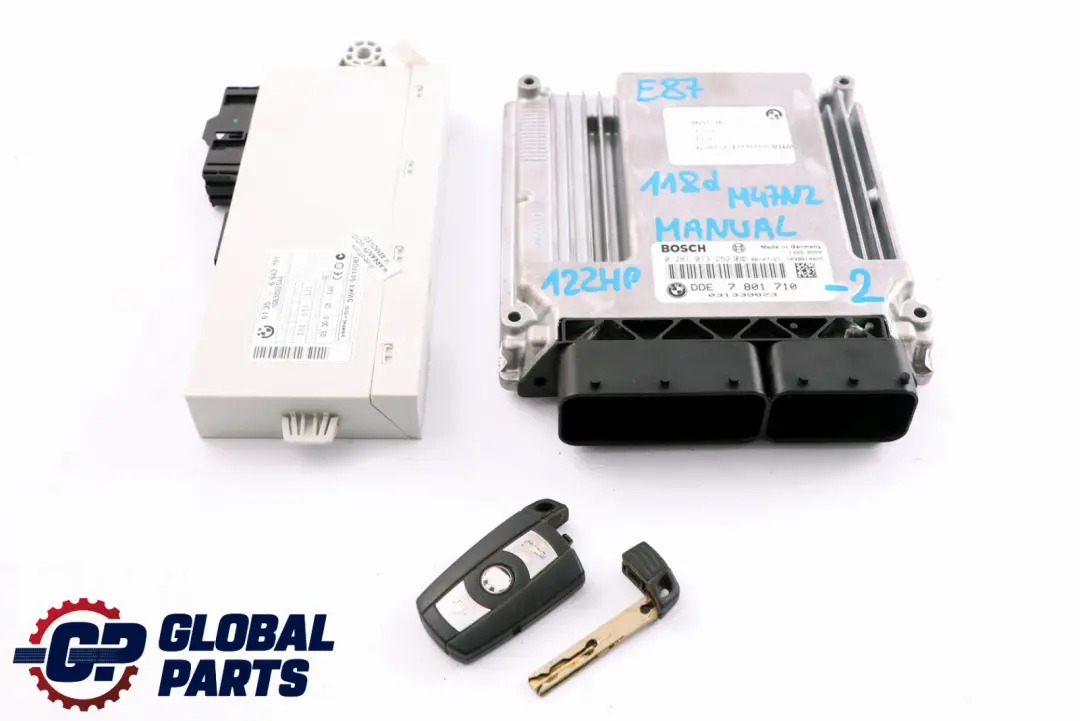 M47N2 Engine ECU Kit DDE CAS2 Key BMW E87 E90 E91 118d 318d - SKU 7801710-2 - Part number 7801710