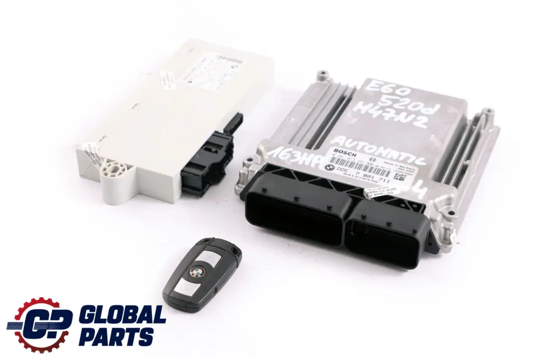 BMW 1 3 5 Series E60 E87 E90 120d 320d 520d M47N2 ECU Kit DDE 7801711 CAS2 + Key
