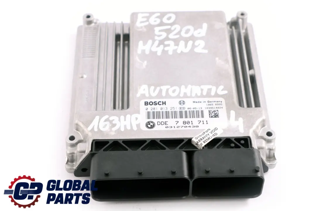 BMW 1 3 5 Series E60 E87 E90 120d 320d 520d M47N2 ECU Kit DDE 7801711 CAS2 + Key