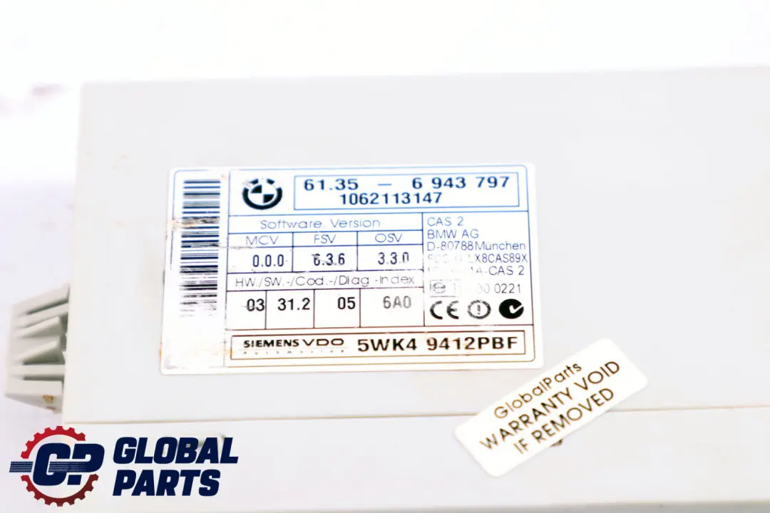 BMW 1 3 5 Series E60 E87 E90 120d 320d 520d M47N2 ECU Kit DDE 7801711 CAS2 + Key
