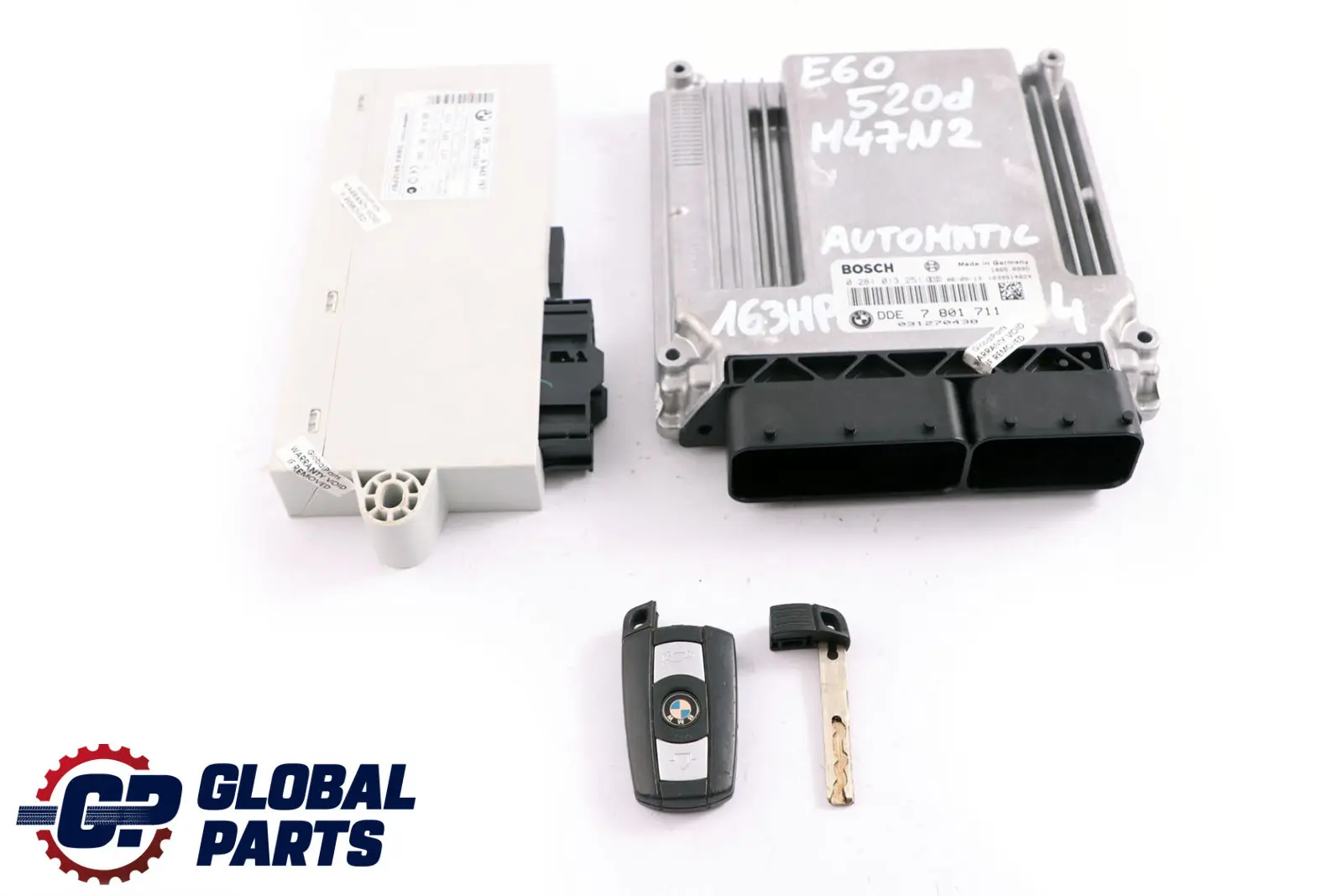 BMW 1 3 5 Series E60 E87 E90 120d 320d 520d M47N2 ECU Kit DDE 7801711 CAS2 + Key