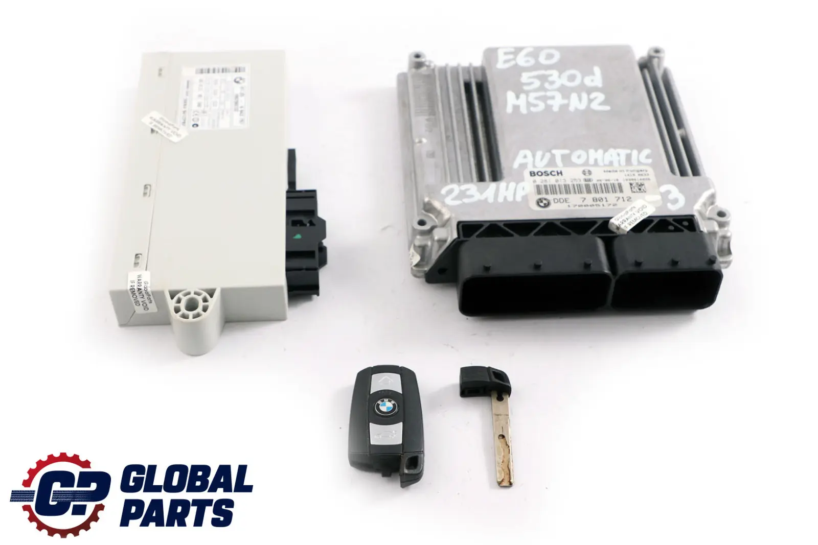 BMW 3 5er E60 E90 330d 530d M57N2 ECU Motor Bausatz DDE 7801712 CAS2 Schlüssel