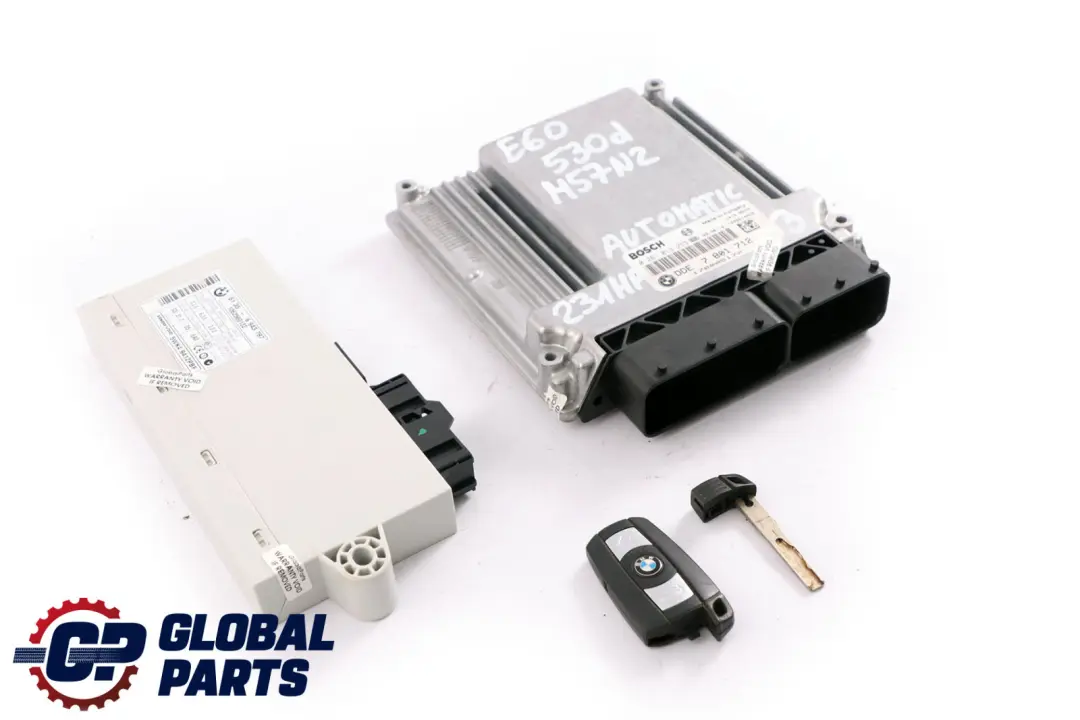 BMW Serie 3 5 E60 E90 330d 530d M57N2 ECU Kit Motor DDE 7801712 CAS2 Llave