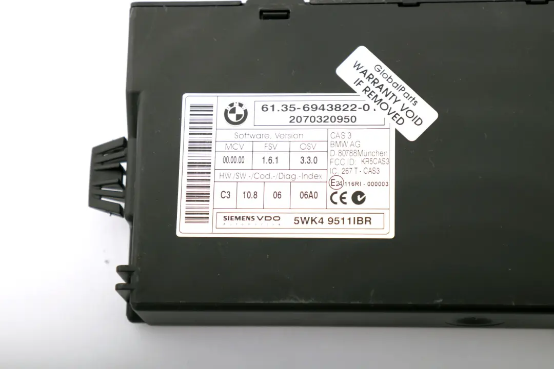 BMW E60 E87 E90 120d 320d 520d M47N2 Engine Control ECU Kit DDE 7803373 CAS3