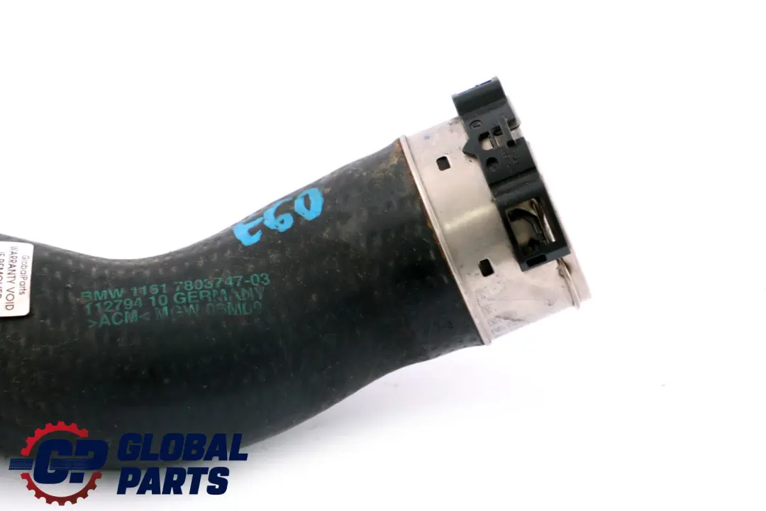 BMW 5 Series E60 E61 LCI N47 520d Turbo Intercooler Air Charge Line Hose 7803747