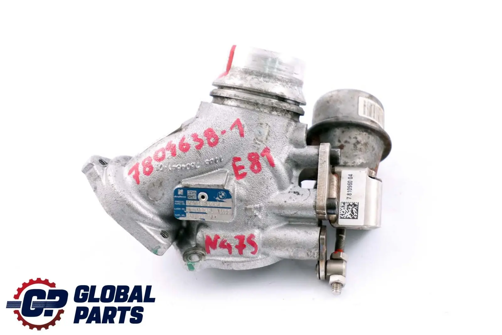 BMW E87 LCI 123d N47S Carcasa Tapa Turbocompresor Turbo Pieza 7804638 7810960