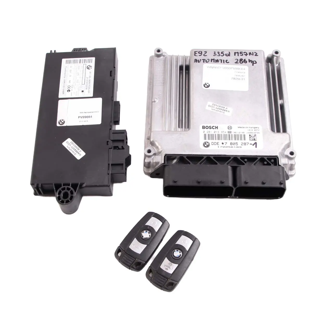 BMW E60 LCI E90 E70 3.0sd 335d 535d M57N2 286HP Engine ECU Kit DDE 7805287 Auto