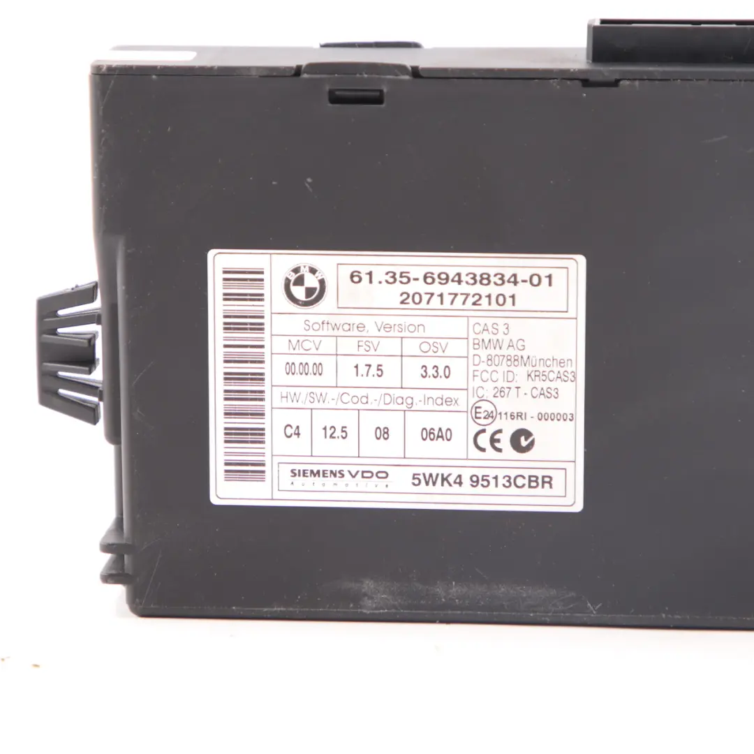 BMW E60 E61 LCI 530d M57N2 235HP Engine Control ECU KIT DDE 7806976 CAS3 Key