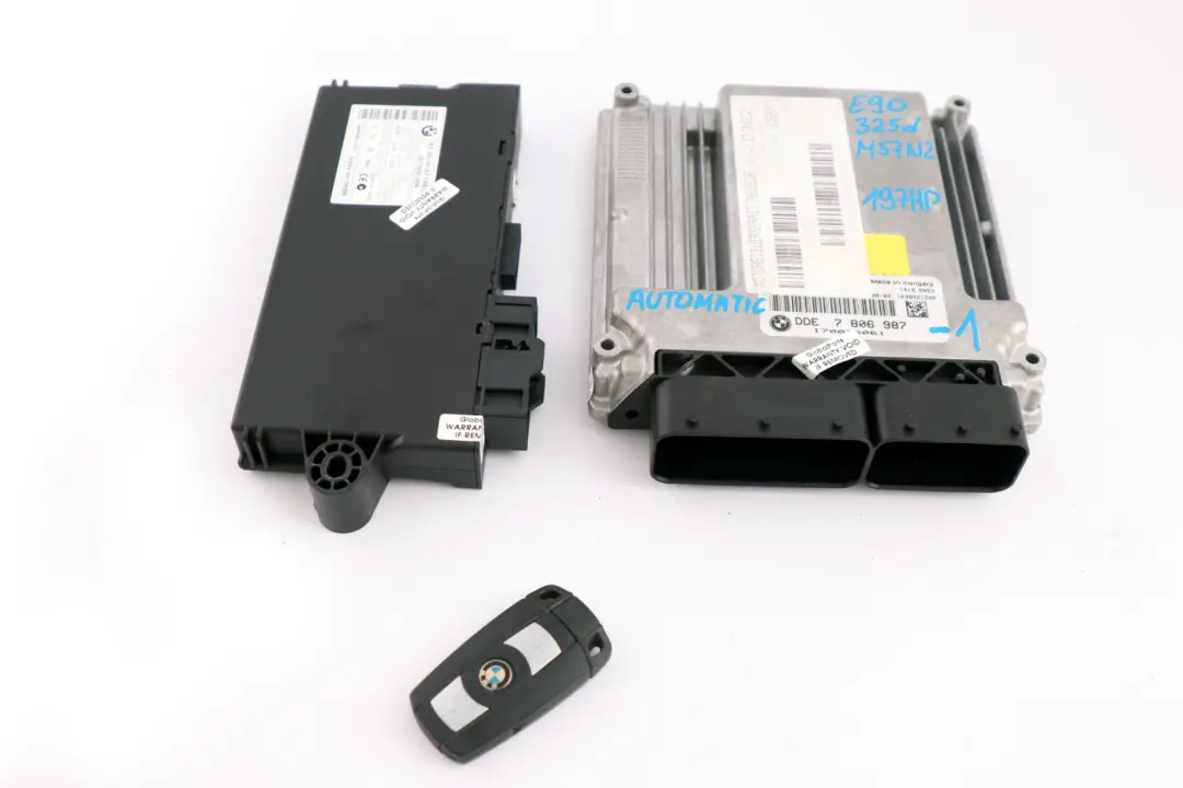 BMW 3 5 Series E60 LCI E90 E91 325d 525d M57N2 ECU Kit DME CAS3 + Key 7806987