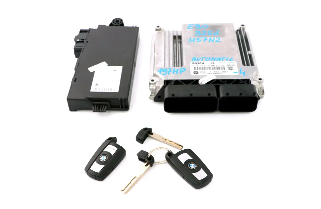 BMW 3 5 Series E60 LCI E90 E91 325d 525d M57N2 ECU Kit DME CAS3 + 2 Keys 7806987
