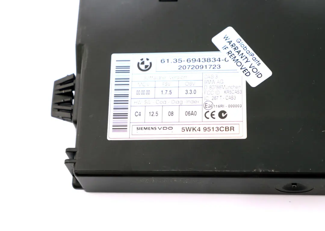 BMW 3 5 Series E60 LCI E90 E91 325d 525d M57N2 ECU Kit DME CAS3 + 2 Keys 7806987