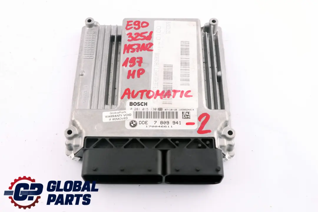 BMW E60 LCI E90 M57N2 325d 525d 197HP ECU Kit DME CAS3 Key 7809941 Automatic