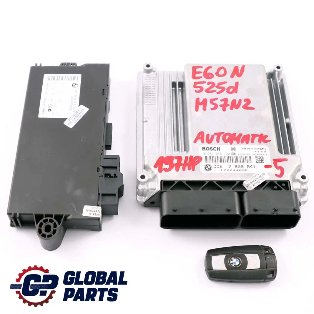 BMW E60 LCI E90 M57N2 325d 525d 197HP Sterownik ECU Zestaw DME CAS3 Klucz 