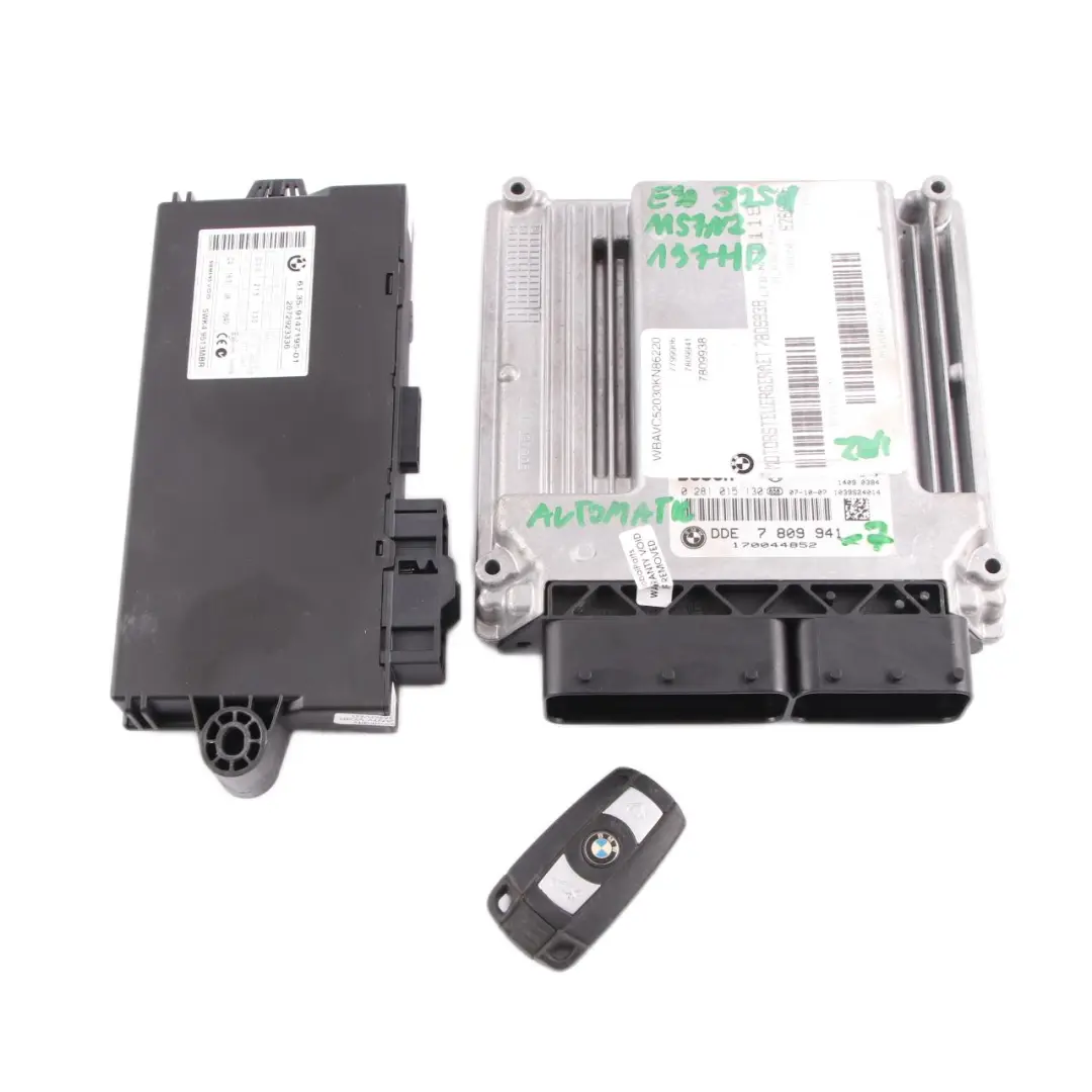 BMW E60 LCI E90 M57N2 325d 525d 197HP ECU Kit DME CAS3 + Key 7809941 Automatic