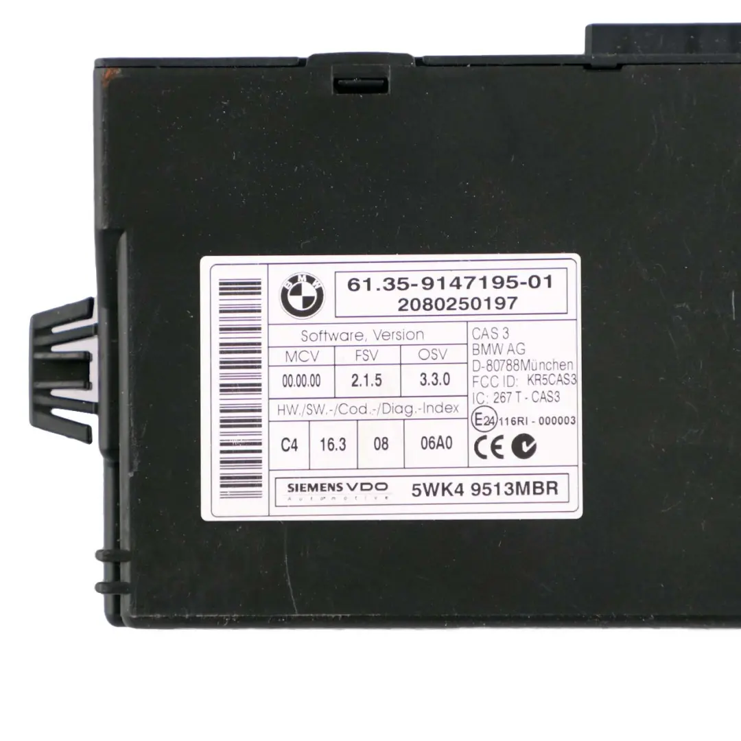 BMW E60 E61 E90 E91 330d 530d M57N2 231HP Engine ECU KIT DDE 7809944 CAS3 + Key