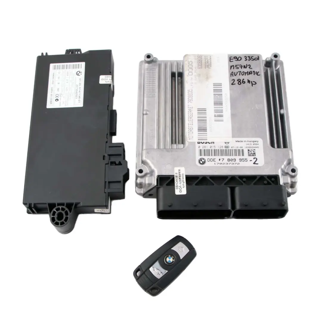 BMW E60 E90 E91 E92 LCI 335D 535d M57N2 Engine ECU KIT DDE 7809955 + CAS3 + Key