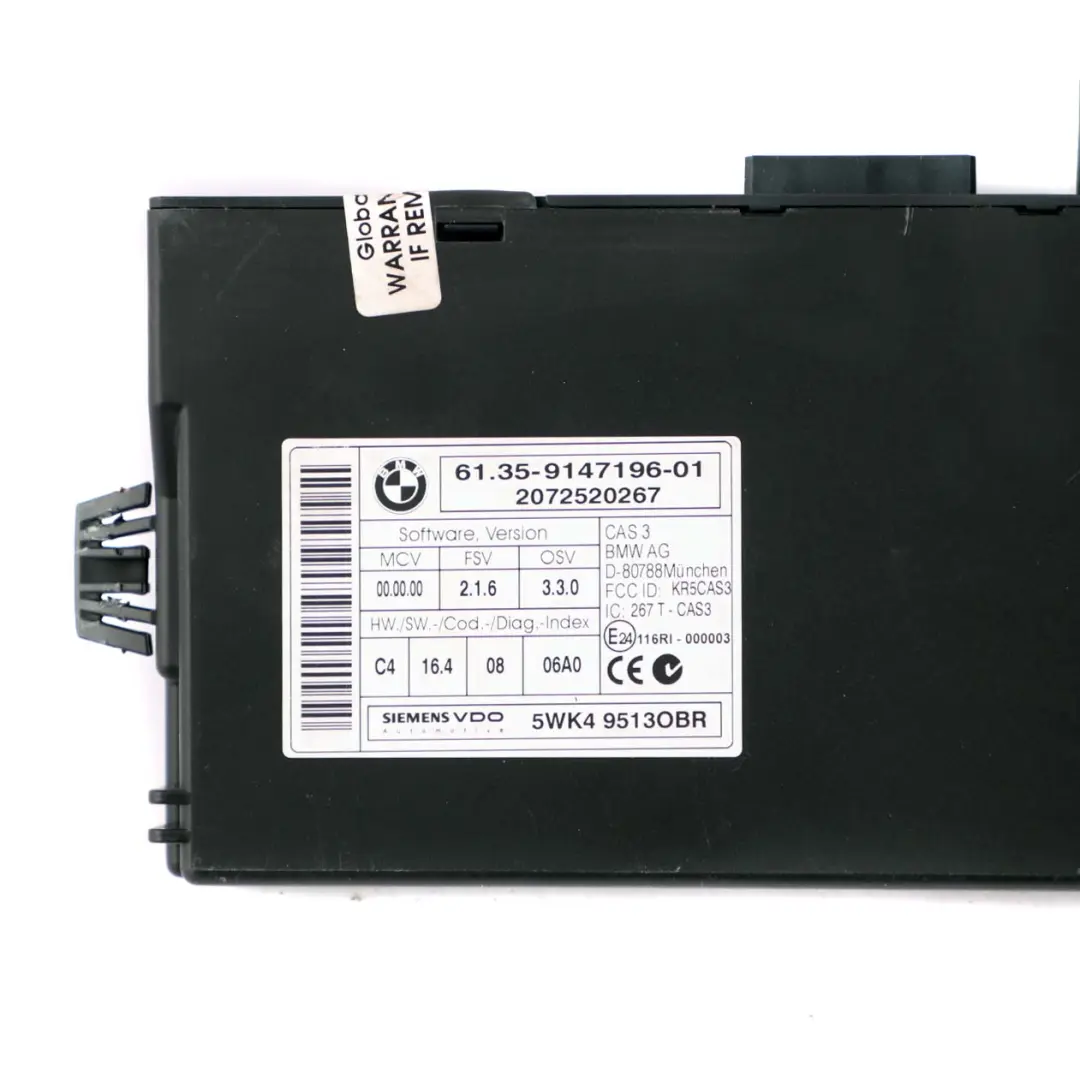 BMW E81 E87 LCI E90 E91 120d 320d Diesel N47 ECU Kit DDE 78100003 CAS3 Cle