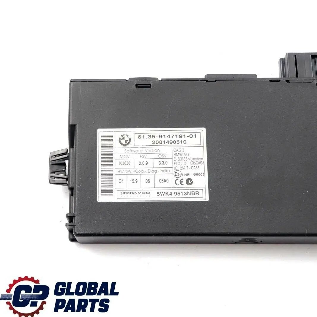 Mini Cooper D R55 R56 Diesel  W16 1.6 ECU Kit DDE 7810909 CAS3 + 2 Keys Manual