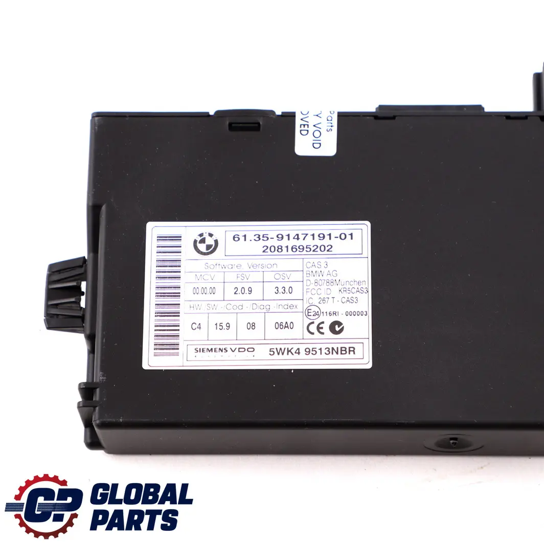 Mini Cooper D R55 R56 Diesel  W16 1.6 ECU Kit DDE 7810909 CAS3 + Key Manual