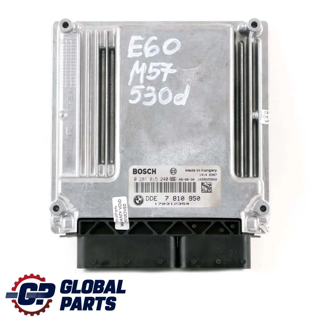 BMW E60 E61 LCI 530d M57N2 235HP Engine ECU KIT DDE 7810950 CAS3 + Key Automatic