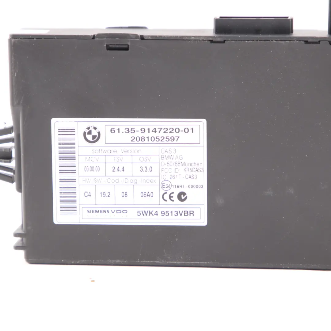 BMW E90 330d M57N2 231HP Engine ECU KIT DDE 7810950 CAS3 Key Manual