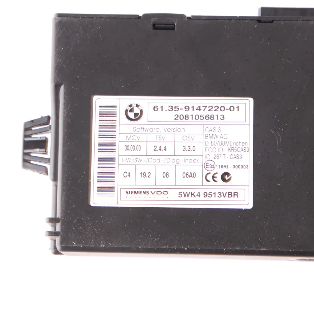 BMW E60 E90 335d 535d M57N2 286HP Engine ECU KIT DDE 7810980 CAS3 Key Automatic