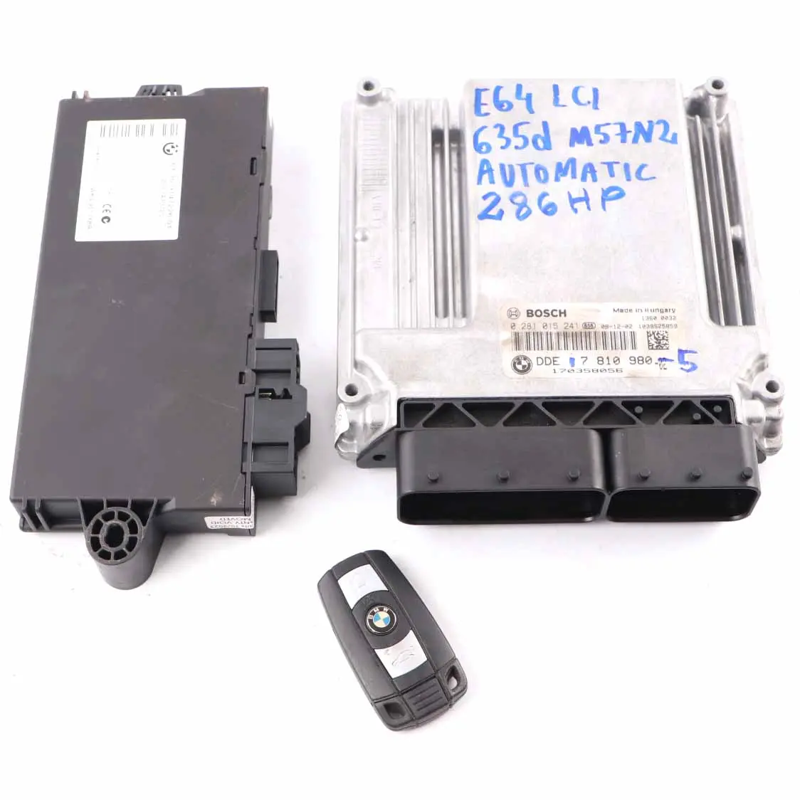 BMW E60 E90 X5 E70 3.0sd 335d 535d M57N2 Engine ECU KIT DDE 7810980 CAS3 + Key