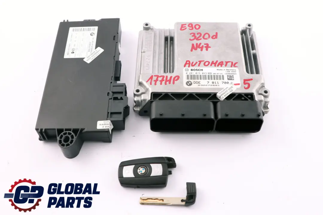 BMW 1 3 Series E81 E87 LCI E90 N47 120d 320d 177HP ECU Kit DDE 7811700 CAS3 Key