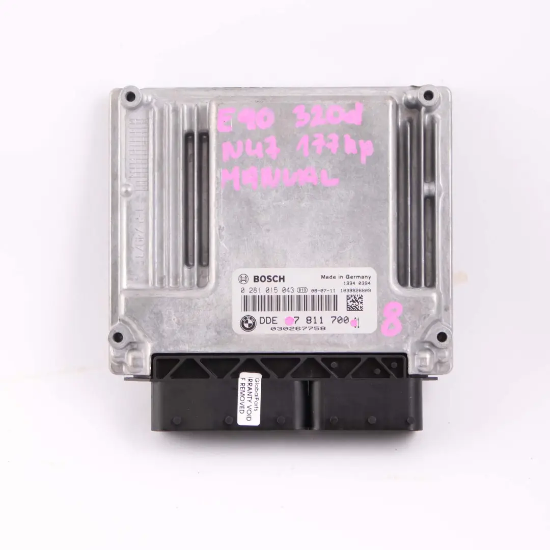 BMW E60 E61 LCI E90 320d 520d N47 177HP ECU KIT DDE 7811700 CAS3 + Keys Manual