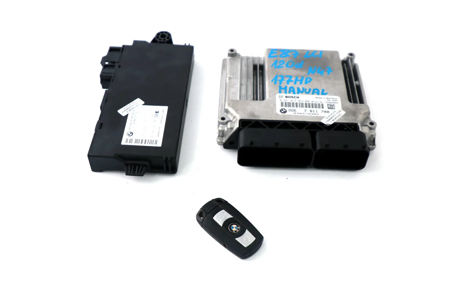 BMW E81 E87 LCI E90 E91 120d 320d N47 ECU KIT DDE CAS 3 Clave 7811700