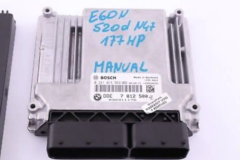 BMW E60 E61 LCI N47 520d ECU + Kluczyk DDE CAS 3