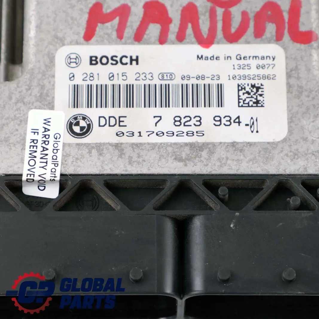 Mini Cooper One D R55 R56 Diesel W16 ECU DDE 7823934 0281015233  Manual