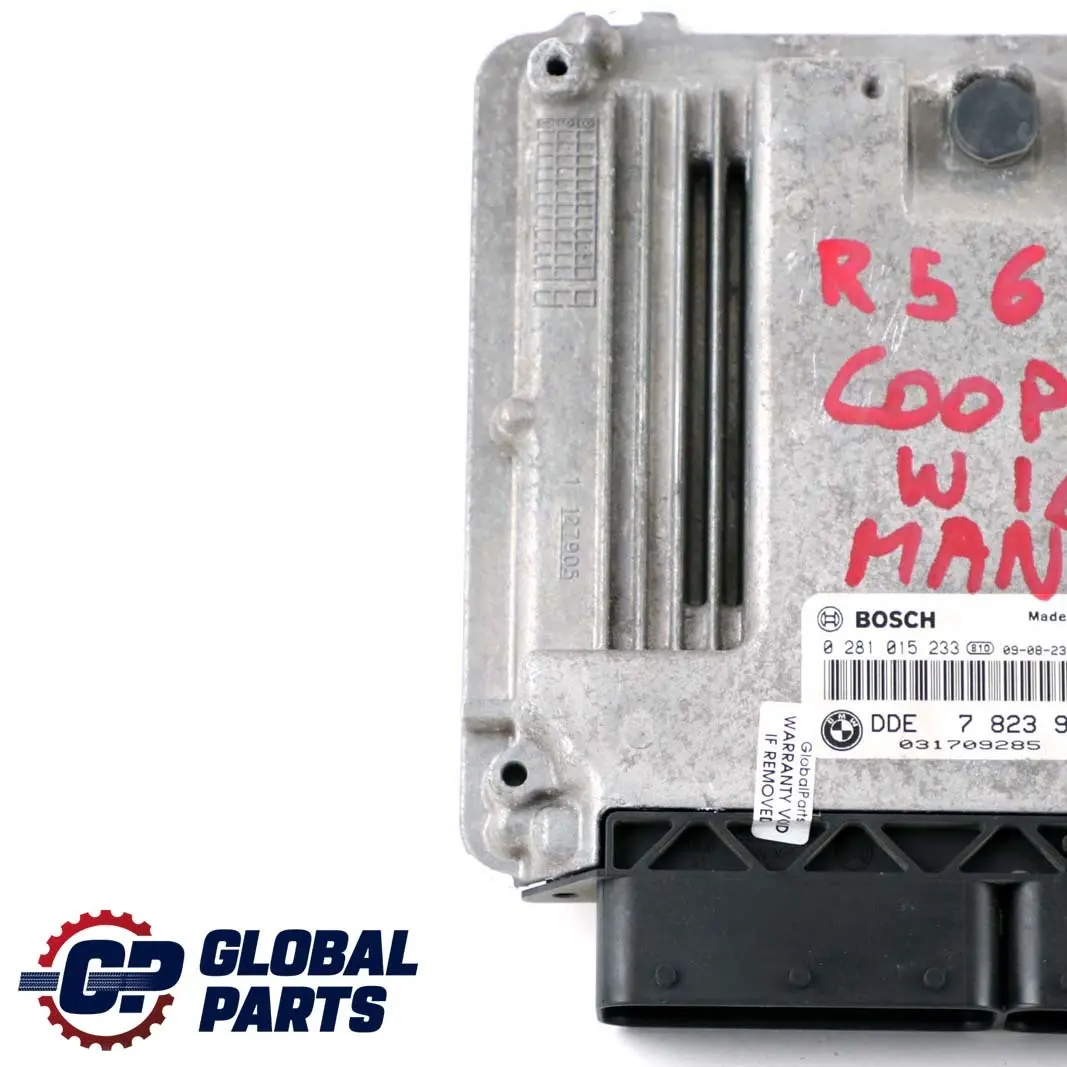 Mini Cooper One D R55 R56 Diesel W16 ECU DDE 7823934 0281015233  Manual